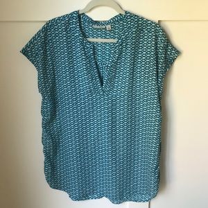 Halogen turquoise tunic